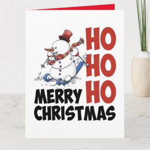 Hohoho Merry Christmas. Feestdagen Kaart