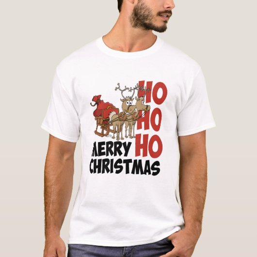 Hohoho Merry Christmas. T-shirt (Voorkant)
