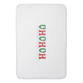 HOHOHO Santa Claus Laugh Snow Blizzard Kerstmis Badmat (Voorkant Verticaal)