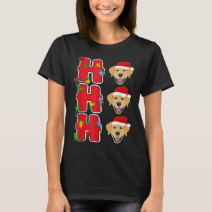 Hohoho Santa Golden Retriever Kerstmis T-shirt