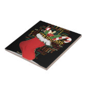 HoHoHo! Vrolijk kerstfeest en een gelukkig nieuwj Tegeltje (Zijkant)