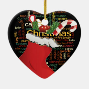 HoHoHo! Vrolijk kerstfeest en een gelukkig nieuwja Keramisch Ornament