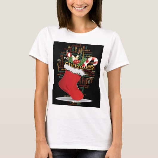 HoHoHo! Vrolijk kerstfeest en een gelukkig nieuwja T-shirt (Voorkant)