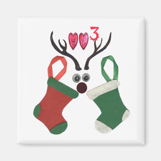 HOHOHOHO! Een prettige kerstdag met medeleven Magneet (Voorkant)
