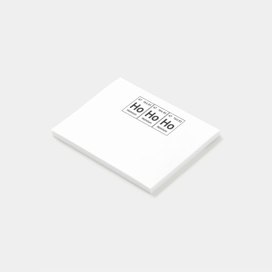 HoHoHolmium Element Periodic Table Word Science Post-it® Notes (Schuin)