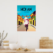 HOi An Town Vietnam affiche de voyage Vélo (Cuisine)