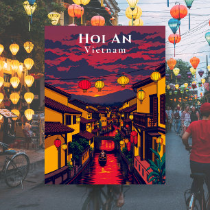 Hoi An Vietnam oude stad lantaarns Briefkaart