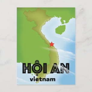 Hoi An Vietnam reisposter kunstprint Briefkaart