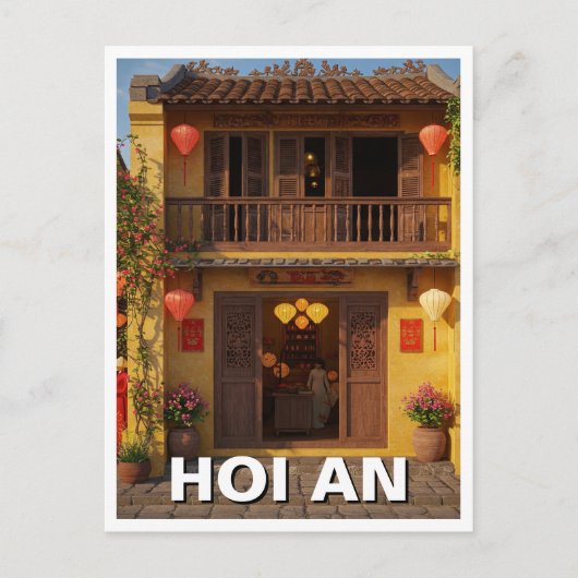 Hoi An Vietnam Reizen Briefkaart (Voorkant)