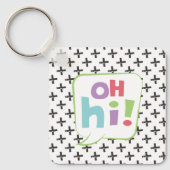 Hoi! Colorful Speech Bubble Sleutelhanger (Voorkant)