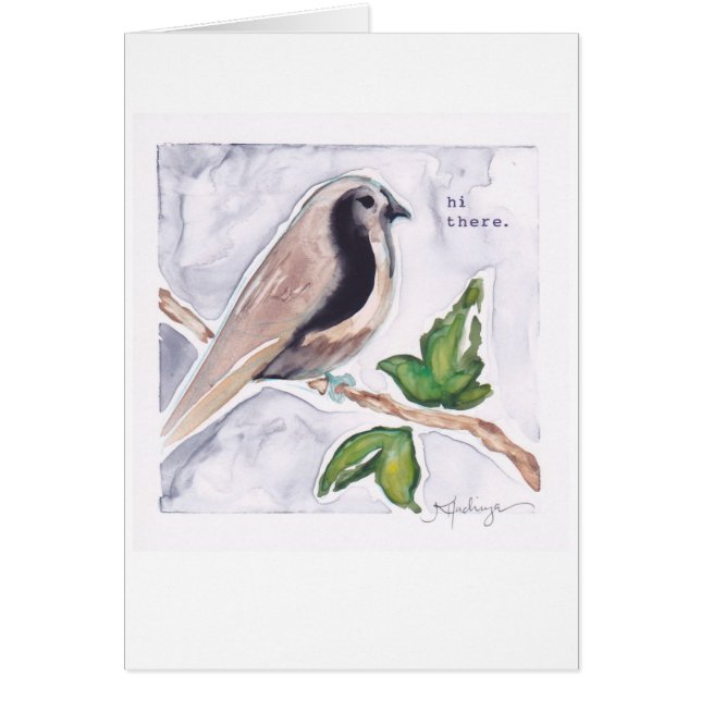 hoi daar kleine birdie (Voorkant)