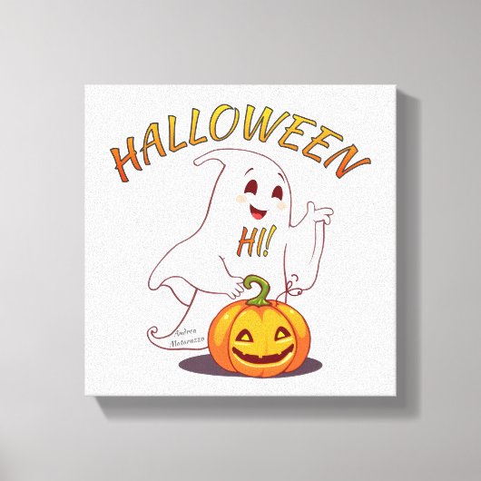 Hoi ! Halloween Canvas Afdruk (Voorkant)
