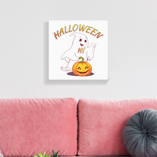 Hoi ! Halloween Canvas Afdruk (Insitu (Woonkamer))