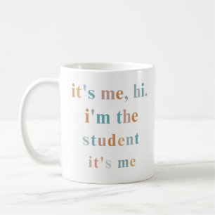 Hoi, ik ben de student, ik ben het, de school koffiemok