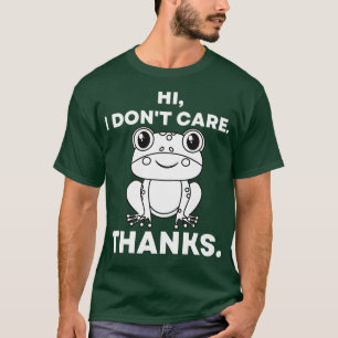 Hoi Ik Dont e Bedankt Sarcastische Grappige Kikker T-shirt