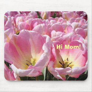 Hoi Mam! cadeaus muismat Roze Bloemige Tulp Bloeme