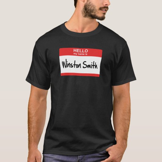 Hoi. Mijn naam is Winston Smith T-shirt (Voorkant)