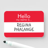 Hoi... Regina Phalange Naamplaatje (In situ)