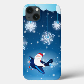 Hoi! Santa op het vliegtuig, iPad-draagtas iPhone 13 Hoesje