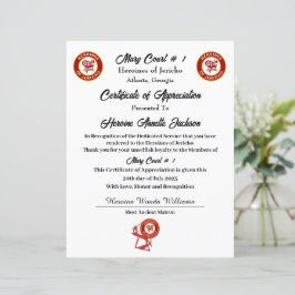 HOJ Certificaat van Waardering