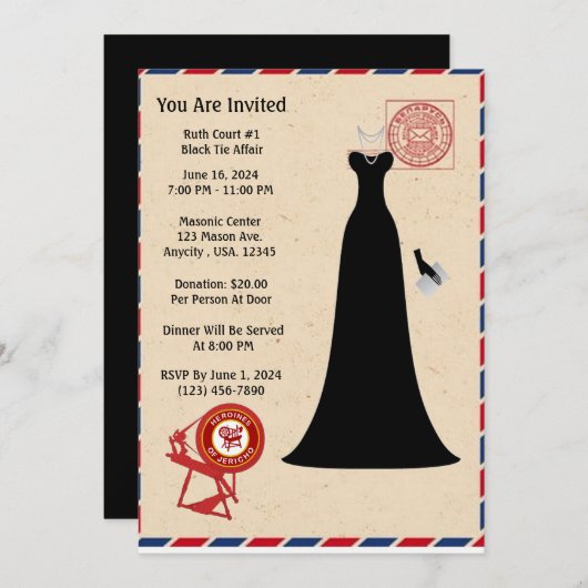 HOJ uitnodigingen (Voorkant / Achterkant)