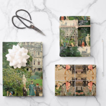 Hoja De Papel De Regalo Cabalgando avestruces en A