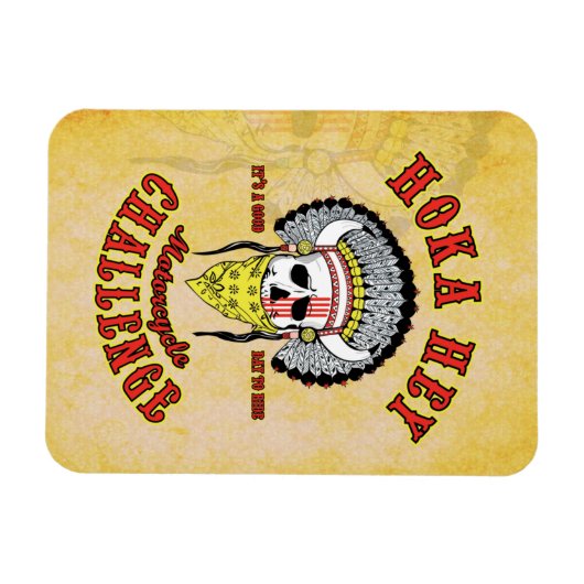 Hoka Hey Challenge magneet (Horizontaal)