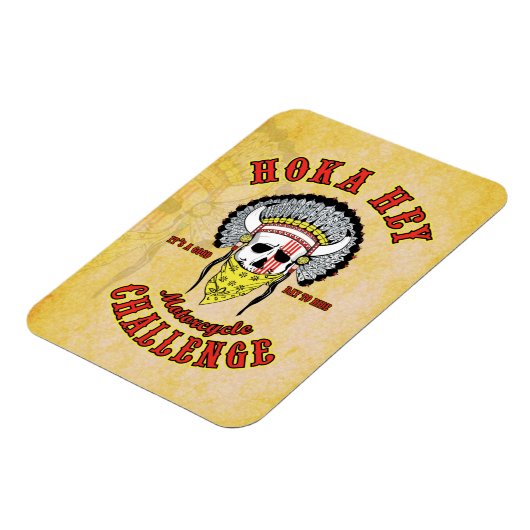 Hoka Hey Challenge magneet (Linkerzijde)