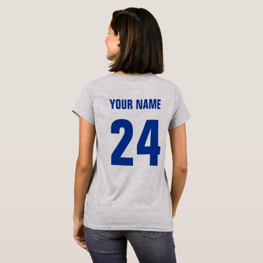 Hokej český T-shirt tchèque avec nom et numéro (Dos entier)