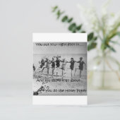 Hokey Pokey Briefkaart (Staand voorkant)