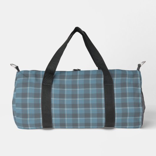 Hoki Blue and Shuttle Gray Plaid Plunjezak (Voorkant)