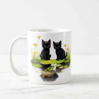 Hoki & Koki Black Kittens Visitez La Mug De L'Étan