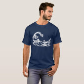Hokusai 8bits t-shirt (Voorkant volledig)