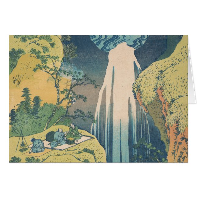 Hokusai Amida Herfsten Japan Waterval (Voorkant Horizontaal)