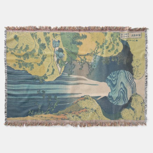 Hokusai Amida Herfsten Japan Waterval Deken (Voorkant)