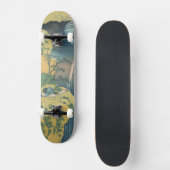 Hokusai Amida Herfsten Japan Waterval Skateboard (Voorkant)