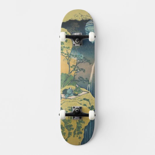 Hokusai Amida Herfsten Japan Waterval Skateboard (Voorkant)