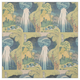 Hokusai Amida Herfsten Japan Waterval Stof