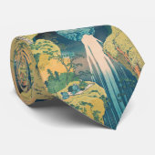 Hokusai Amida Herfsten Japan Waterval Stropdas (Opgerold)