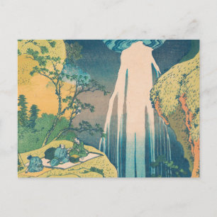 Hokusai Amida-watervallen Japan Waterval Briefkaart