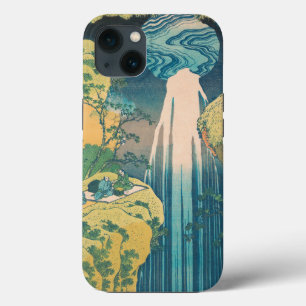 Hokusai Amida-watervallen Japan Waterval iPhone 13 Hoesje