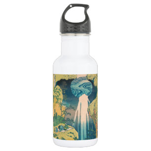 Hokusai Amida-watervallen Japan Waterval Waterfles