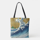 Hokusai Big Wave Japan Japanse kunst Draagtas (Achterkant)
