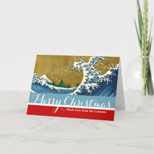 Hokusai Big Wave Japan Japanse kunst Feestdagen Kaart