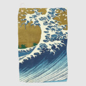 Hokusai Big Wave Japan Japanse kunst Golfhanddoek (Voorkant)