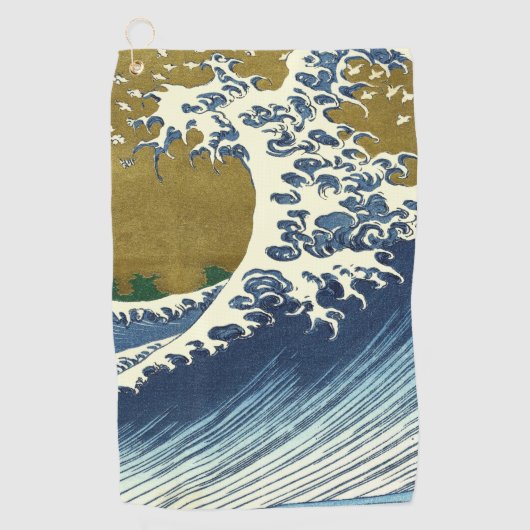 Hokusai Big Wave Japan Japanse kunst Golfhanddoek (Voorkant)
