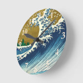 Hokusai Big Wave Japan  Ronde Klok (Hoek)