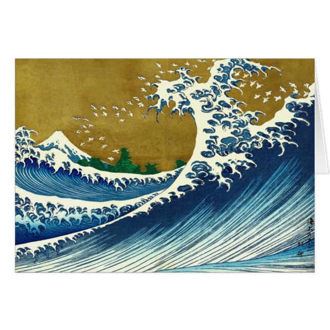 Hokusai Big Wave Japon Art japonais (Devant horizontal)