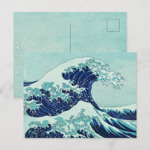 Hokusai Blue Waves Briefkaart