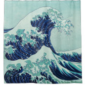 Hokusai Blue Waves Douchegordijn (Voorkant)